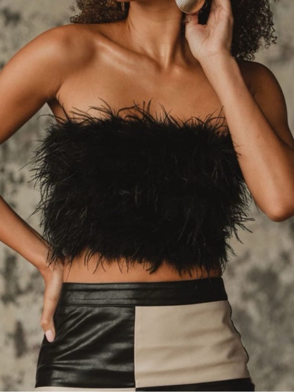 12th Tribe Black Feather Headband